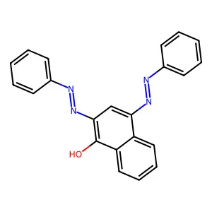 1-Naphthalenol, 2,4-bis(2-phenyldiazenyl)- structure