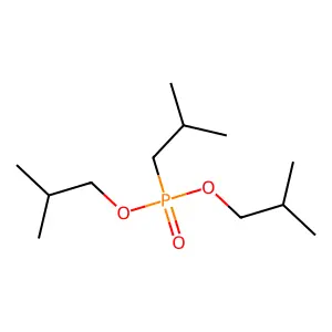 Bis(2-methylpropyl) (2-methylpropyl)phosphonate structure