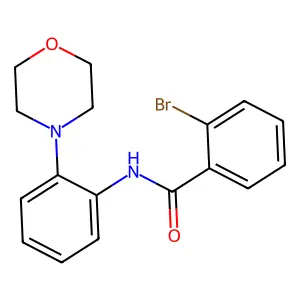2-bromo-N-(2-morpholin-4-ylphenyl)benzamide structure