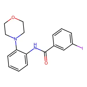 3-iodo-N-(2-morpholin-4-ylphenyl)benzamide structure