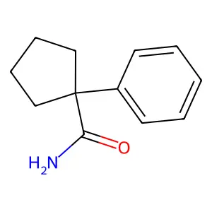 1-Phenylcyclopentanecarboxamide structure