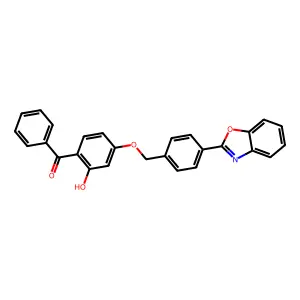 Methanone, [4-[[4-(2-benzoxazolyl)phenyl]methoxy]-2-hydroxyphenyl]phenyl- structure