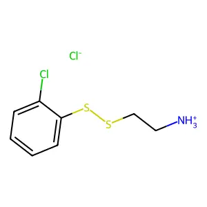 Ethylamine, 2-((o-chlorophenyl)dithio)-, hydrochloride structure