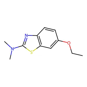 6-Ethoxy-N,N-dimethylbenzothiazol-2-amine structure