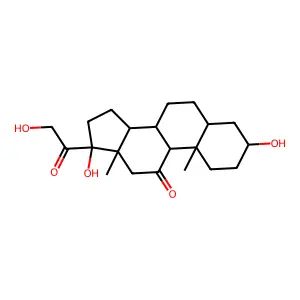 Tetrahydrocortisone structure