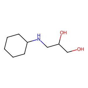 3-(Cyclohexylamino)propane-1,2-diol structure