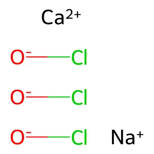 Hypochlorous acid, calcium sodium salt (3:1:1) structure