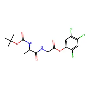 2,4,5-Trichlorophenyl N-(N-((1,1-dimethylethoxy)carbonyl)-L-alanyl)glycinate structure