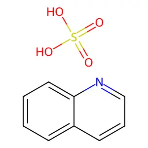 Quinoline, sulfate (1:1) structure