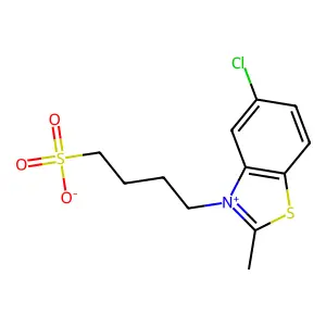 benzothiazolium, 5-chloro-2-methyl-3-(4-sulfobutyl)-, inner salt structure