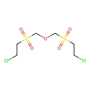 Bis(2-chloroethylsulfonylmethyl)-ether structure