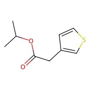 Isopropyl thiophene-3-acetate structure