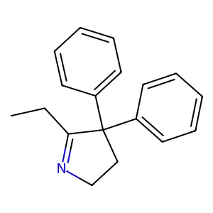 1-Pyrroline, 3,3-diphenyl-2-ethyl- structure
