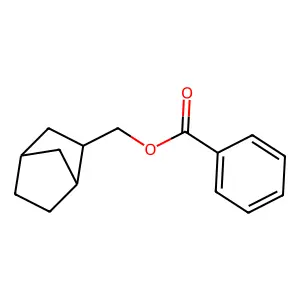 (Bicyclo(2.2.1)hept-2-yl)methyl benzoate structure