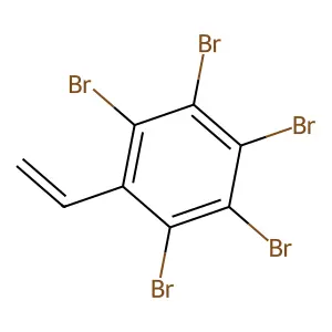 2,3,4,5,6-Pentabromostyrene structure