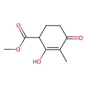 Methyl 2-hydroxy-3-methyl-4-oxocyclohex-2-ene-1-carboxylate structure