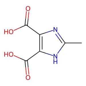 2-methyl-1H-imidazole-4,5-dicarboxylic acid structure
