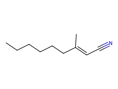 3-Methylnon-2-enenitrile structure