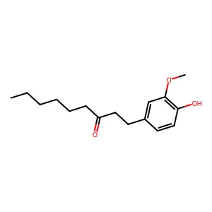 1-(4-Hydroxy-3-methoxyphenyl)nonan-3-one structure