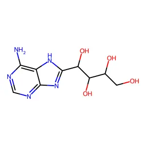 1-(6-Amino-9H-purin-8-yl)-1,2,3,4-butanetetrol structure