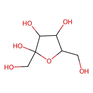2,5-Bis(hydroxymethyl)oxolane-2,3,4-triol structure