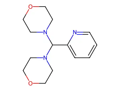 4-[Morpholin-4-yl(pyridin-2-yl)methyl]morpholine structure