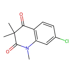 2,4-Quinolinedione, 1,2,3,4-tetrahydro-7-chloro-1,3,3-trimethyl- structure