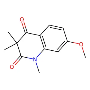 2,4-Quinolinedione, 1,2,3,4-tetrahydro-7-methoxy-1,3,3-trimethyl- structure