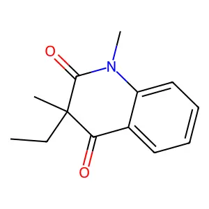 2,4-Quinolinedione, 1,2,3,4-tetrahydro-1,3-dimethyl-3-ethyl- structure