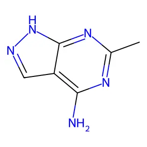 6-methyl-1H-pyrazolo[3,4-d]pyrimidin-4-amine structure