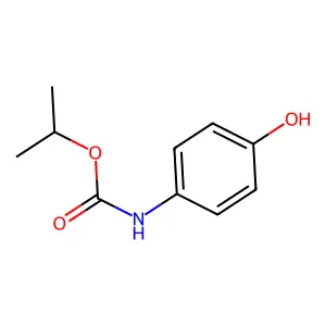 Carbamic acid, (4-hydroxyphenyl)-, 1-methylethyl ester structure