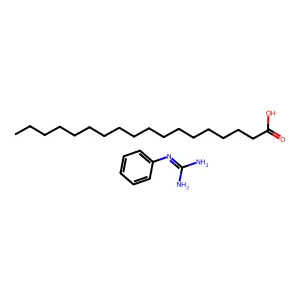 Guanidine, 1-phenyl-, stearate structure