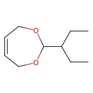 1,3-Dioxepin, 2-(1-ethylpropyl)-4,7-dihydro- structure