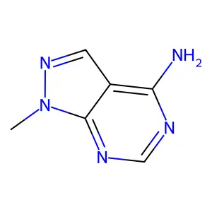 1-methyl-1H-pyrazolo[3,4-d]pyrimidin-4-amine structure