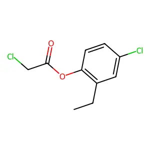 Acetic acid, chloro-, 4-chloro-2-ethylphenyl ester structure