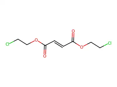 Bis(2-chloroethyl) but-2-enedioate structure