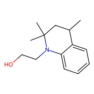 1(2H)-Quinolineethanol, 3,4-dihydro-2,2,4-trimethyl- structure