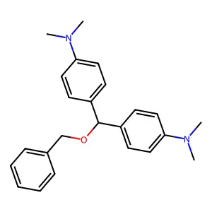 Benzenamine, 4,4'-[(phenylmethoxy)methylene]bis[N,N-dimethyl- structure