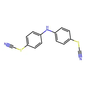 p,p'-Dithiocyanatodiphenylamine structure