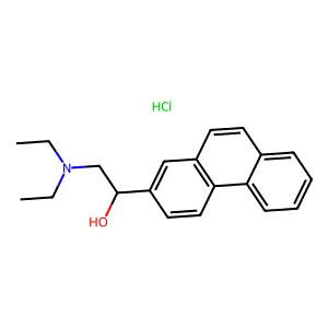Ethanol, 2-diethylamino-1-(phenanthr-3''-yl)-, hydrochloride structure