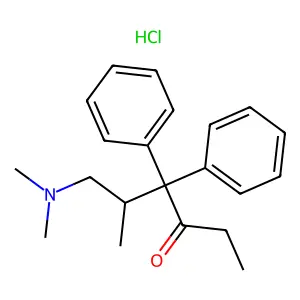 Isomethadone hydrochloride structure