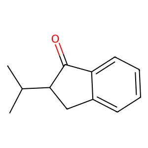 1H-Inden-1-one, 2,3-dihydro-2-(1-methylethyl)- structure