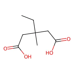 3-Ethyl-3-methylglutaric acid structure