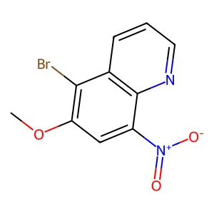 5-Bromo-6-methoxy-8-nitroquinoline structure