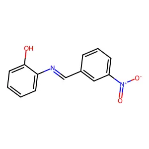 2-(((3-Nitrophenyl)methylene)amino)phenol structure