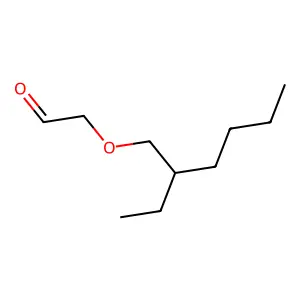 Acetaldehyde, ((2-ethylhexyl)oxy)- structure
