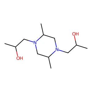 alpha,alpha',2,5-Tetramethylpiperazine-1,4-diethanol structure
