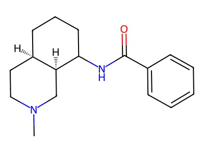 Benzamide, N-(decahydro-2-methylisoquinolin-8-yl)-, (Z)- structure