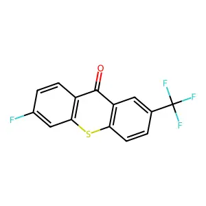 6-fluoro-2-(trifluoromethyl)-9H-thioxanthen-9-one structure
