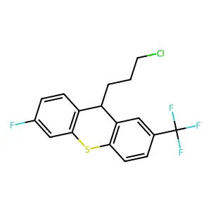 9-(3-Chloropropyl)-6-fluoro-2-(trifluoromethyl)-9H-thioxanthene structure